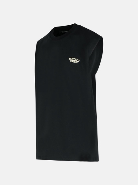 BLACK COTTON TANK TOP
