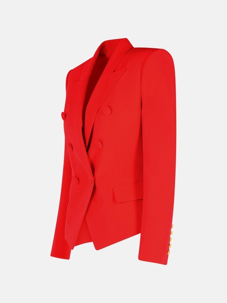 RED VISCOSE BLAZER