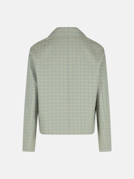 LIGHT BLUE COTTON BLEND JACKET