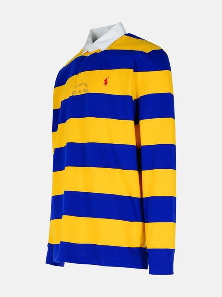 'RUGBY' YELLOW COTTON POLO SHIRT