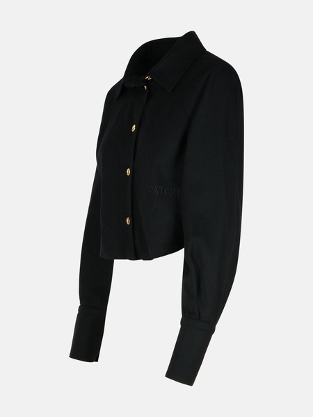 Black Virgin Wool Blend Shirt