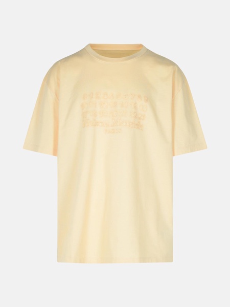 'OVER' BEIGE COTTON T-SHIRT