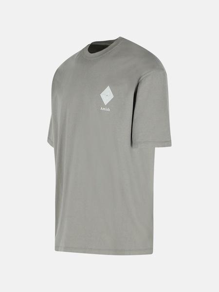 GRAY COTTON T-SHIRT