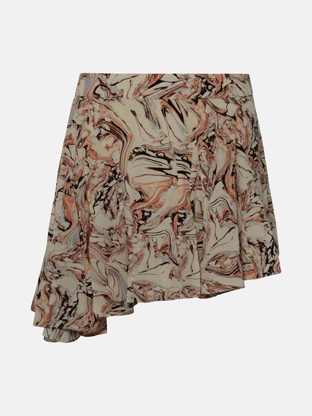 'TEYANA' SKIRT IN BEIGE SILK