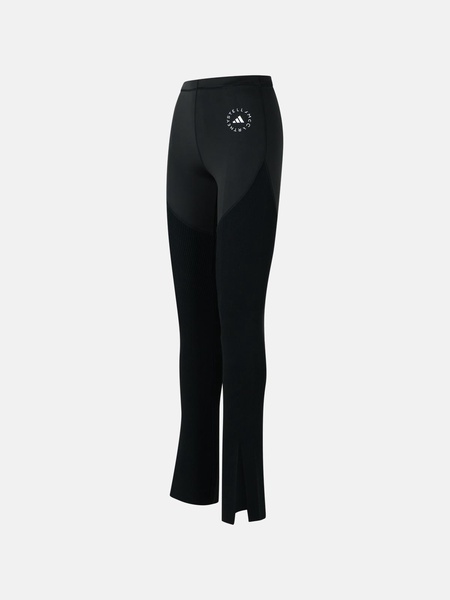 'YOGA' BLACK POLYESTER BLEND LEGGINGS