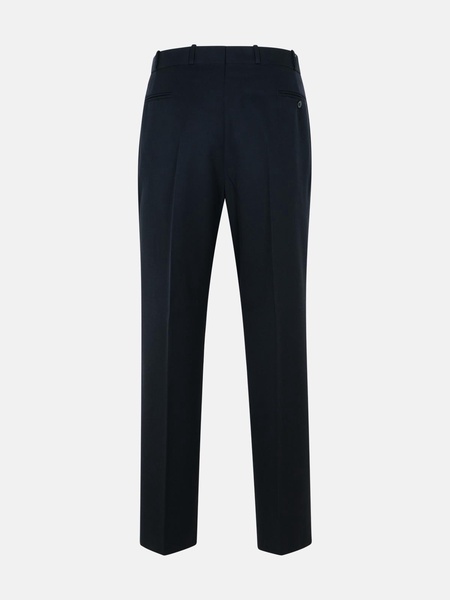 NAVY VIRGIN WOOL TROUSERS