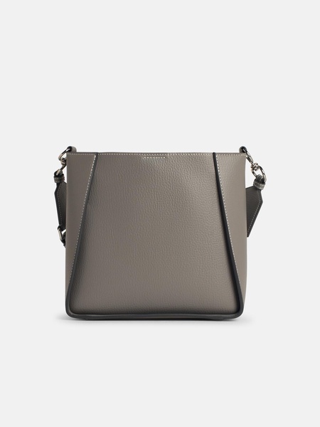 Stella Mccartney 'Soft' Grey Vegan Leather Crossbody Bag Women