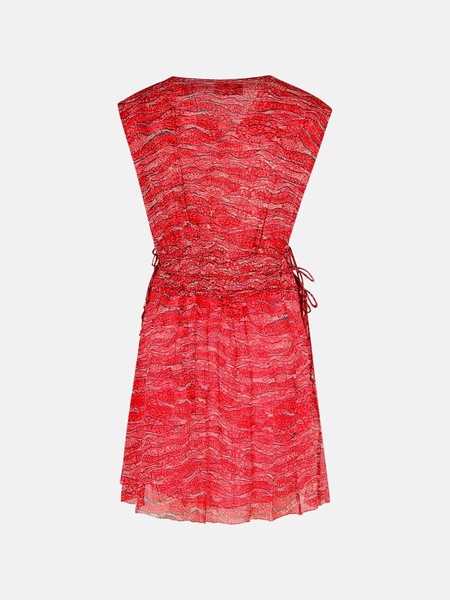 'ANAWA' RED VISCOSE DRESS