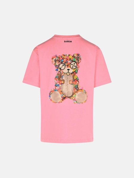 'ORSO' PINK COTTON T-SHIRT