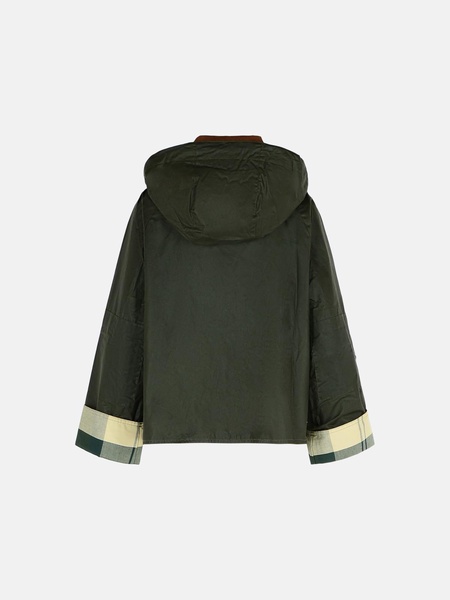 'ERMA' GREEN WAXED COTTON JACKET