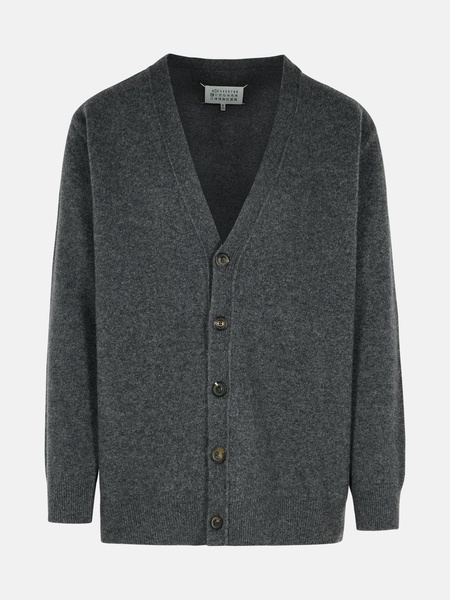 GREY WOOL CARDIGAN