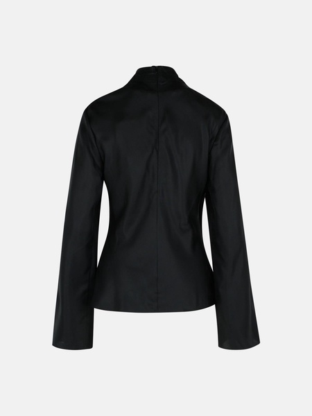 'FOULARD' BLACK SILK SHIRT