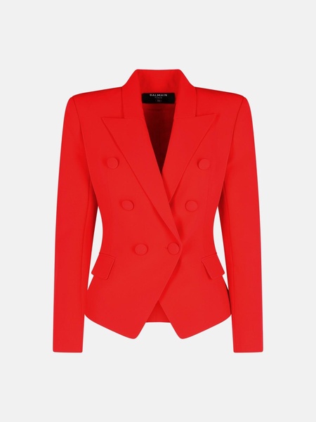 RED VISCOSE BLAZER