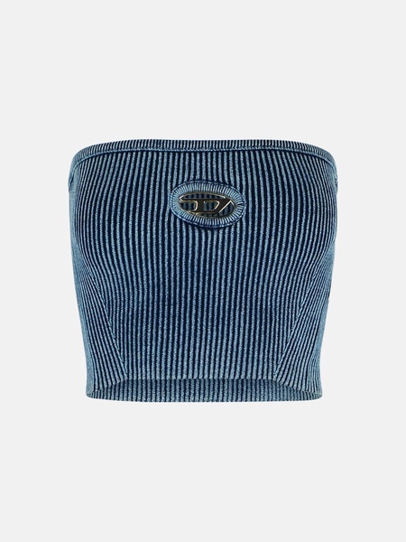 'CLARCKVILLEX' BLUE COTTON BLEND TOP