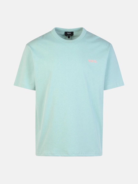 'BOXY' MUSK GREEN COTTON T-SHIRT