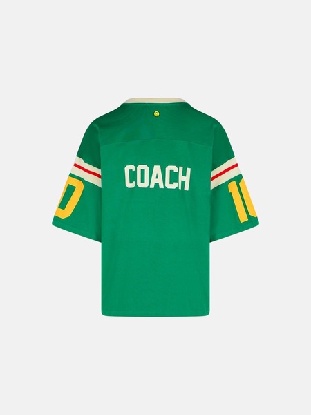 'COACH' GREEN COTTON T-SHIRT