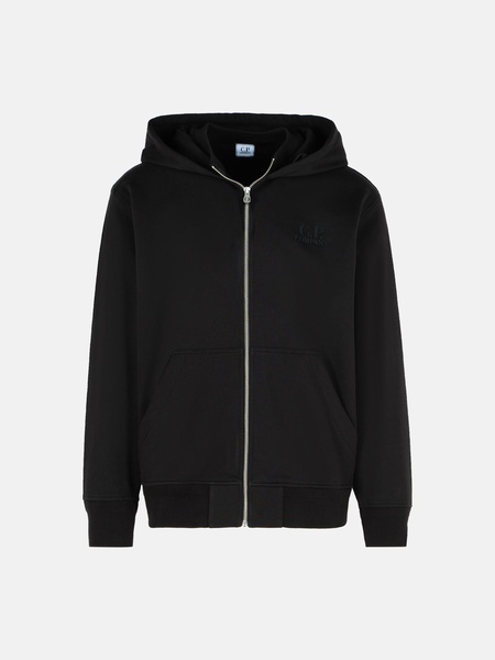 'LENS' BLACK COTTON SWEATSHIRT
