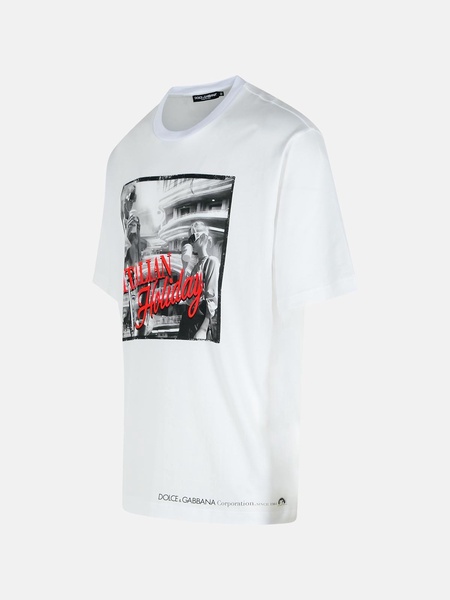 WHITE COTTON T-SHIRT