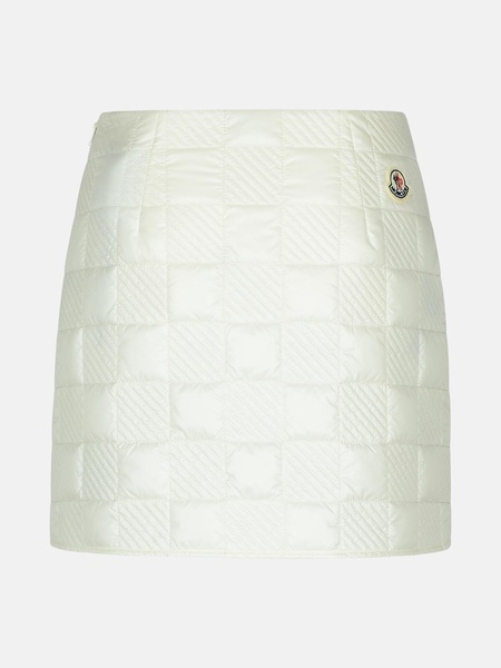 Moncler Cream Polyamide Miniskirt Women