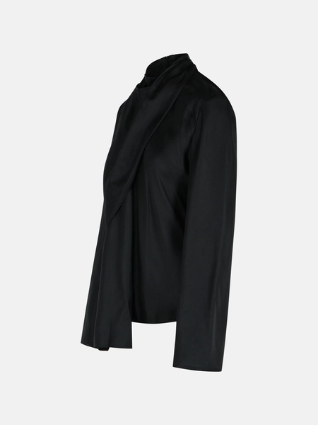 'FOULARD' BLACK SILK SHIRT