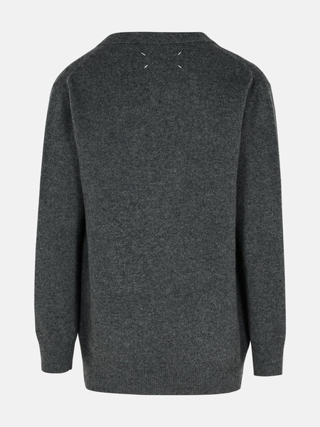 GREY WOOL CARDIGAN