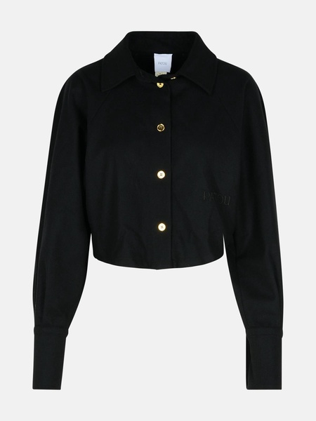 Black Virgin Wool Blend Shirt