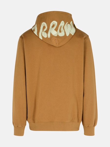 BROWN COTTON SWEATSHIRT