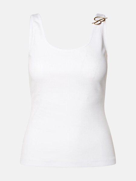 WHITE COTTON TANK TOP