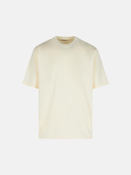 CREAM COTTON T-SHIRT