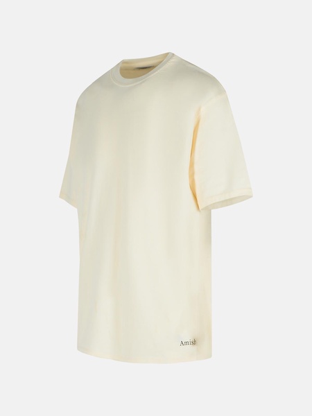 CREAM COTTON T-SHIRT