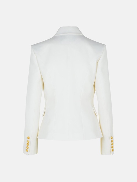 WHITE VIRGIN WOOL BLAZER