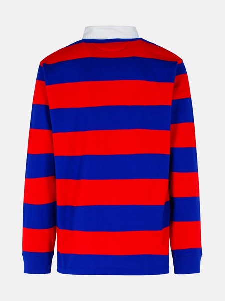 'RUGBY' RED COTTON POLO SHIRT