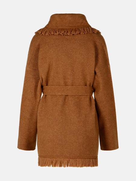 'FINEST' BROWN CASHMERE BLEND CARDIGAN