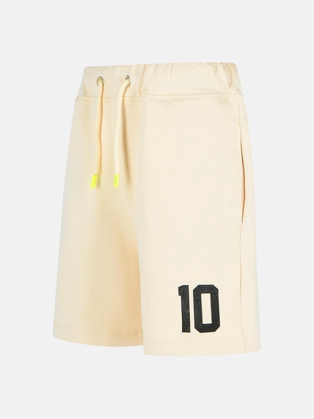 'RUGBY' IVORY COTTON BERMUDA SHORTS