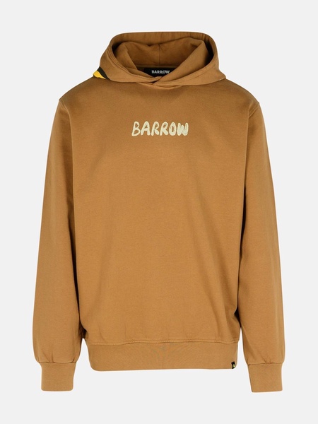 BROWN COTTON SWEATSHIRT