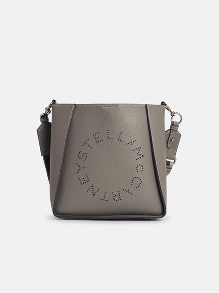Stella Mccartney 'Soft' Grey Vegan Leather Crossbody Bag Women
