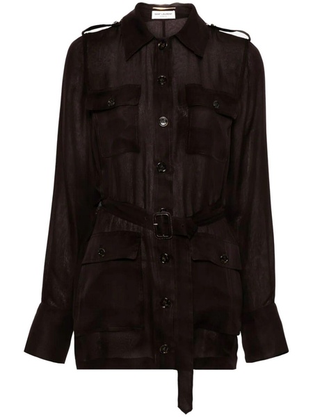 Saint Laurent Paris Women Abito Saharienne