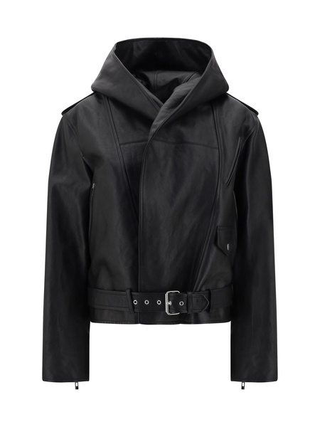 Alaïa Women Hooded Leather Jacket