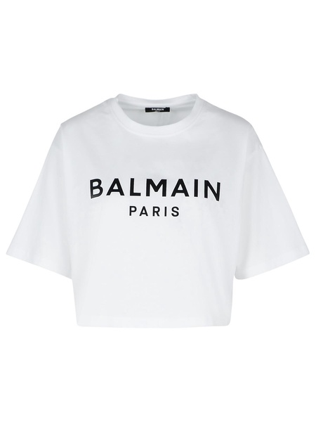Balmain White Cotton Top Women