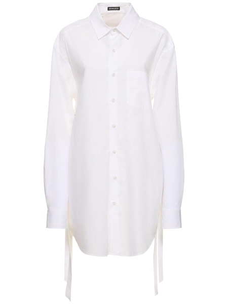 Dete long cotton poplin shirt