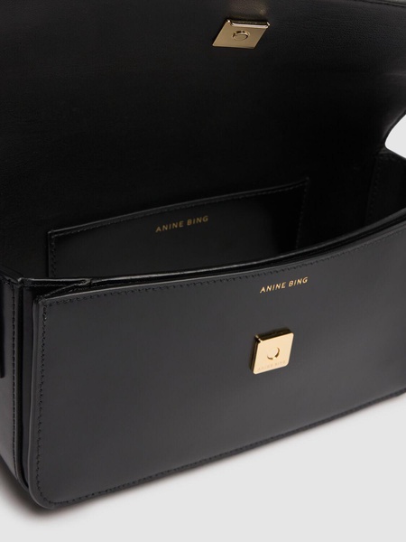 Elly high-shine leather crossbody bag