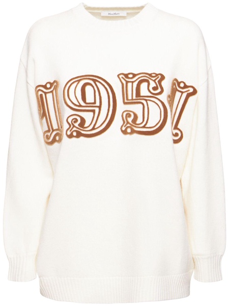 Fido wool & cashmere knit logo sweater
