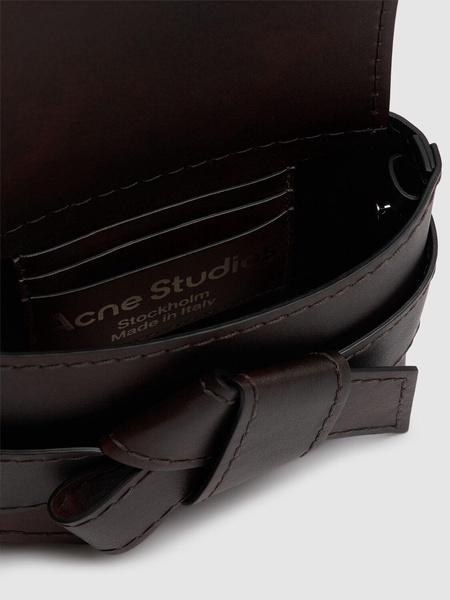 Mini Musubi leather crossbody bag
