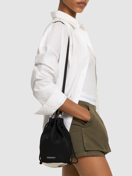 Mini Dome nylon twill bucket bag