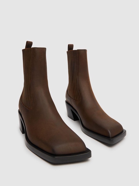 40mm Chiara waxed leather Chelsea boots