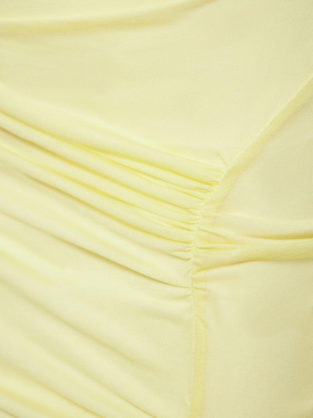 Draped jersey mini dress