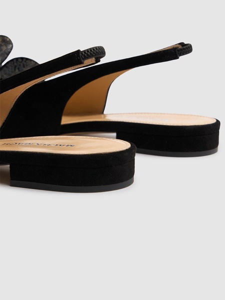 15mm Le Cadeau suede slingback flats