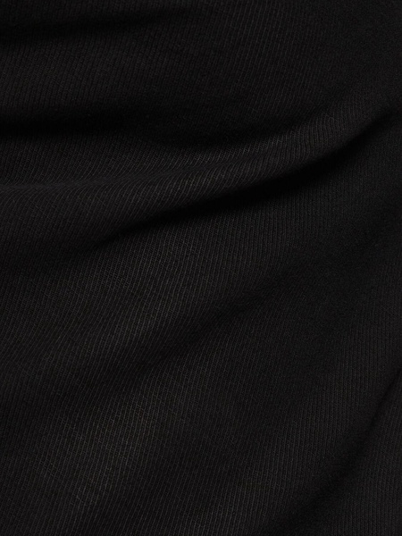 Double drape long dress