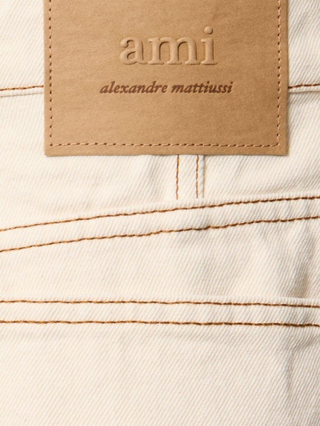 Wide cotton fit jeans