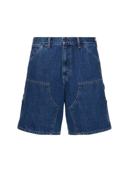 Double Knee cotton denim shorts